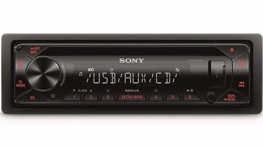Sony Radio MP3 Player CDXG1301U.Eur 4 x 55W MP3 WMA Flac USB Aux 230120-2