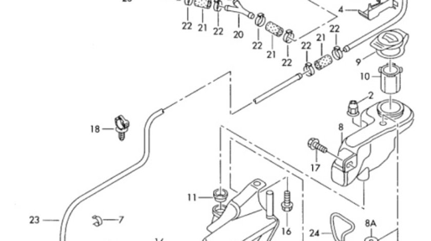 Spalator parbriz 8E0 955 987 B Audi A8 D3 3.0 TDI 2004 ASB OEM 8E0955987B