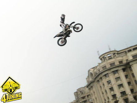 Spectacol rar la prima demonstratie de FMX din Romania