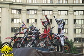 Spectacol rar la prima demonstratie de FMX din Romania