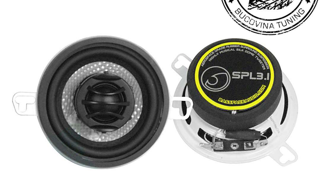 SPL3.1 3.5″ 8cm 4Ohm Coaxial 2 Way Speaker Pair 100w RMS