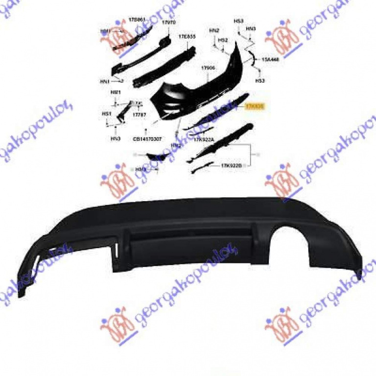 Spoiler Bara Spate - Ford Fiesta 2013 , 1532334