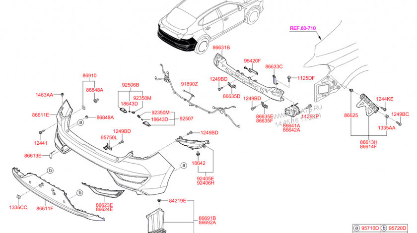 Spoiler Bara Spate Original Hyundai I30 Fastback 2017-2018-2019-2020