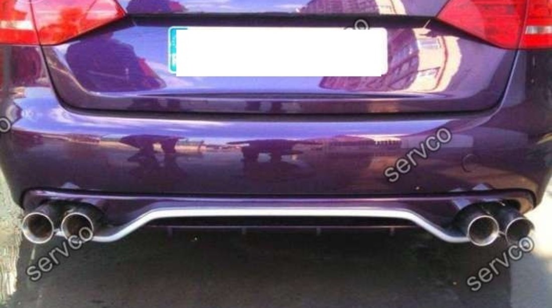 Spoiler extensie Sline tuning sport bara spate Audi A4 B8 8K ABT S4 RS4 v1