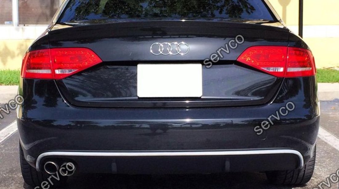 Spoiler lip buza tuning sport bara spate Audi A4 B8 8K S4 RS4 S line v2