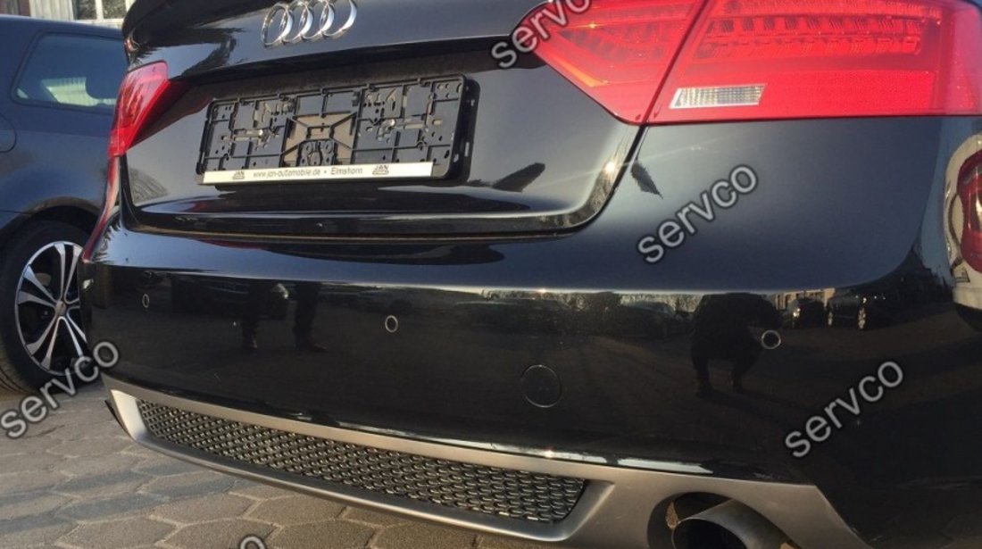 Spoiler prelungire adaos fusta evacuare bara spate Audi A5 Sportback Facelit Sline