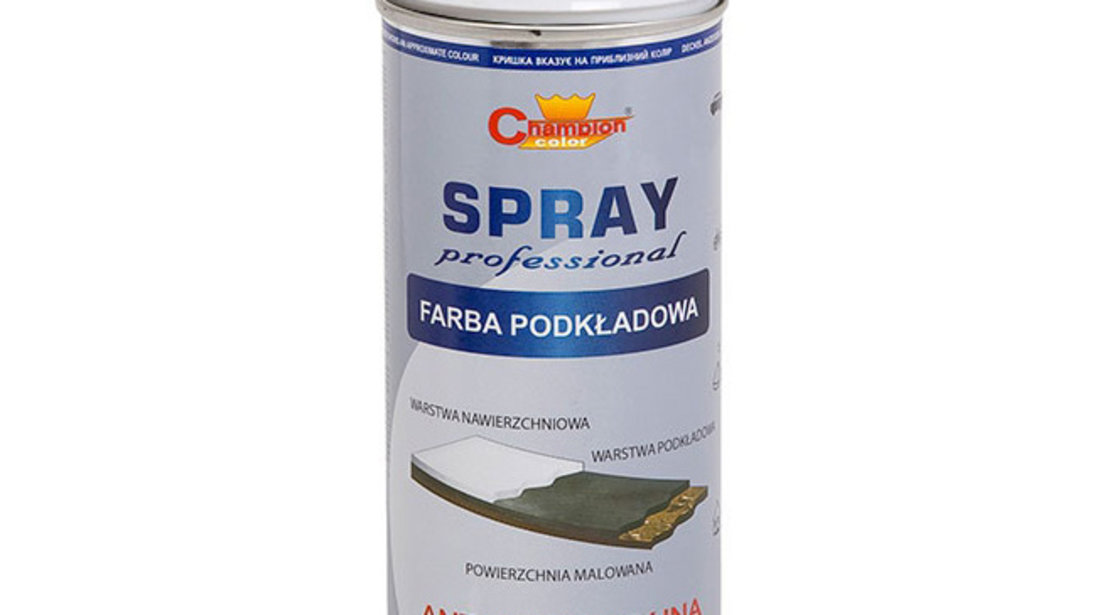 Spray Grund Primer Champion Color Alb Lucios 9003 400ML TCT-4884