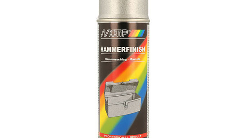 SPRAY LAC CU USCARE RAPIDA (HAMMER FINISH) ARGINTIU 400 ML 383932 MOTIP