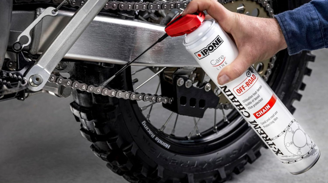 Spray Lubrifiant Lant Moto Ipone CareLine X-Trem Chain Off Road 750ML 800648