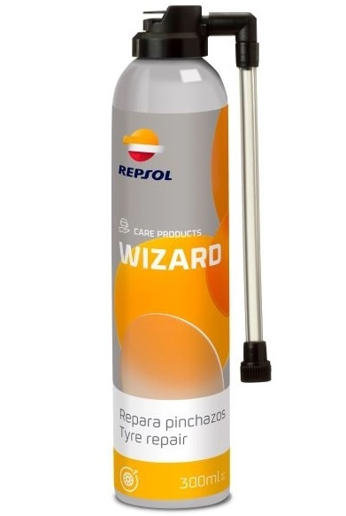 Spray Reparatie Anvelopa Repsol Wizard Repara Pinchazos Aerosol 300 ML RPP9070ZPC