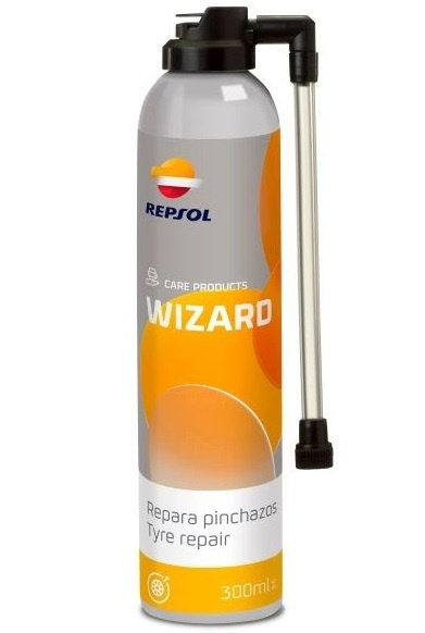 Spray Reparatie Anvelopa Repsol Wizard Repara Pinchazos Aerosol 300 ML RPP9070ZPC