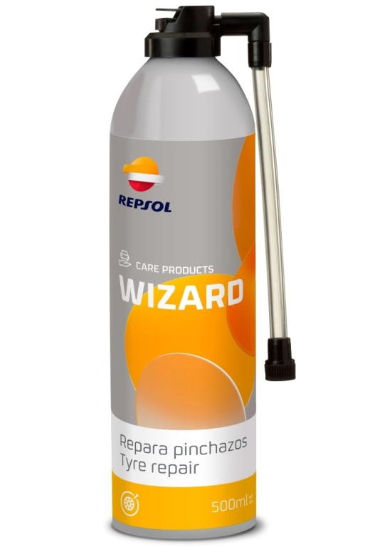 Spray Reparatie Anvelopa Repsol Wizard Repara Pinchazos Aerosol 500ML RPP9070ZPA