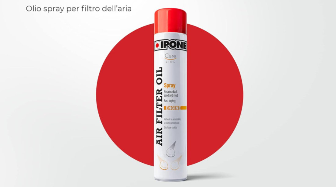 Spray Ungere Filtru Aer Moto Ipone CareLine Aer Filter Oil 750ML 800652