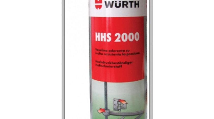 Spray vaselina rezistent temperaturi inalte HHS 2000 500 ml Wurth