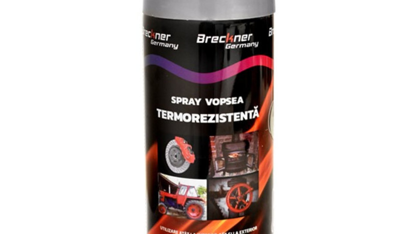Spray Vopsea Argintiu Rezistent Termic Pentru Etrier 450ML Breckner BK83118 030620-14