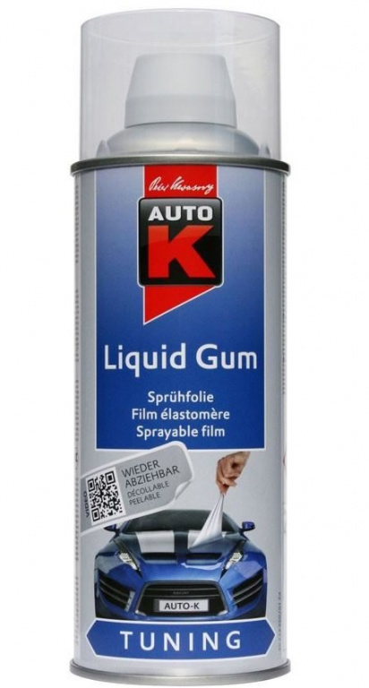 Spray Vopsea Cauciucata Auto-K Liquid Gum Detasabila Transparent 400ML 999CH3912