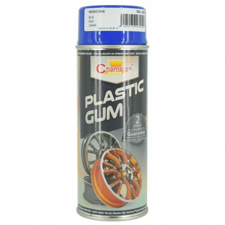 Spray Vopsea Cauciucata Champion Color Albastru Ral 5005 400ML 280317-4
