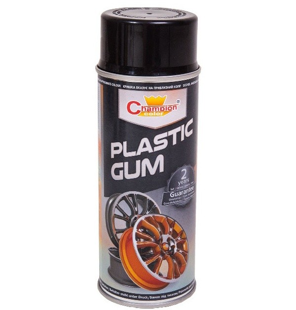 Spray Vopsea Cauciucata Champion Color Negru Ral 9005 400ML 280317-2