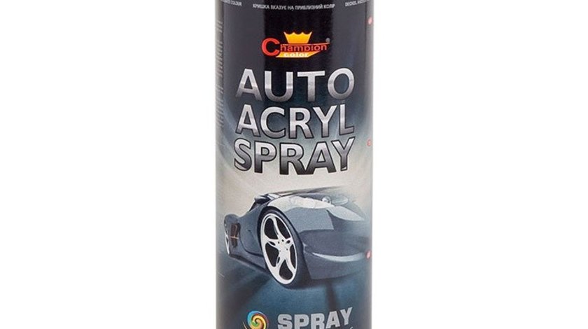 Spray Vopsea Champion Color Negru Lucios 500ML 160124-2