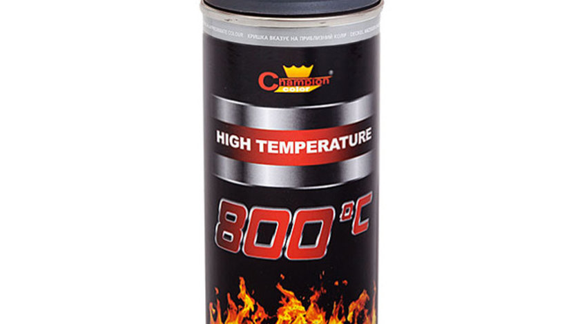 Spray Vopsea Champion Color Rezistent Termic Antracit +800°C 400ML TCT-4913