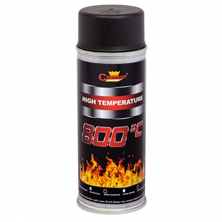 Spray Vopsea Champion Color Rezistent Termic Antracit 800 400ML