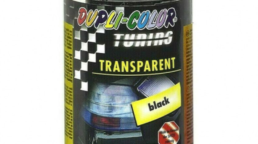 Spray Vopsea Dupli-Color Negru Transparent Stopuri Faruri 150ML 430213