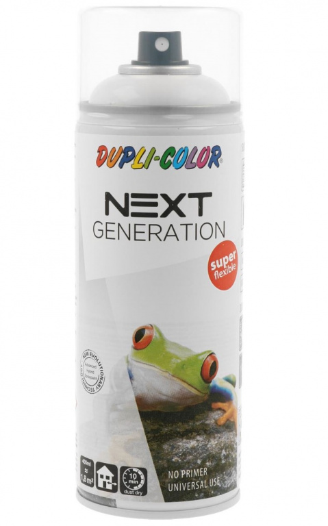 Spray Vopsea Dupli-Color Next Alb Lucios RAL 9010 400ML 480393