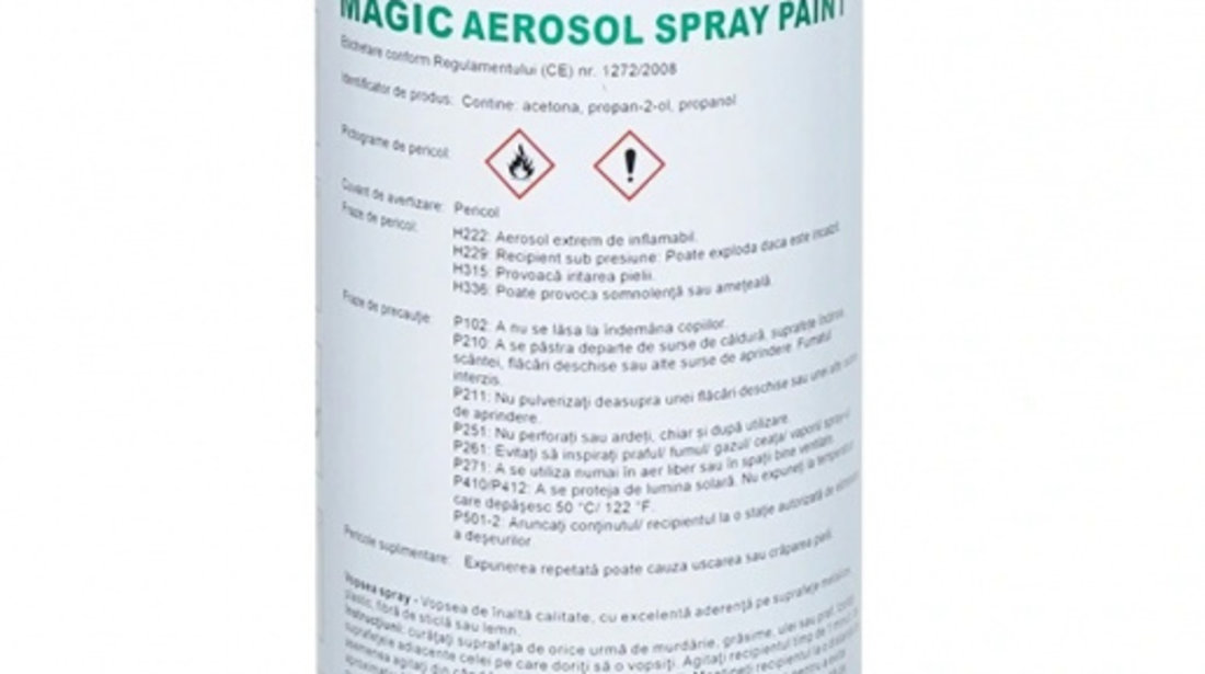 Spray Vopsea Magic Negru Lucios 400ML