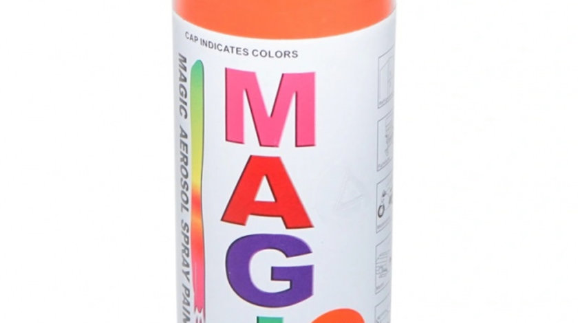 Spray Vopsea Magic Portocaliu Fluorescent 400ML