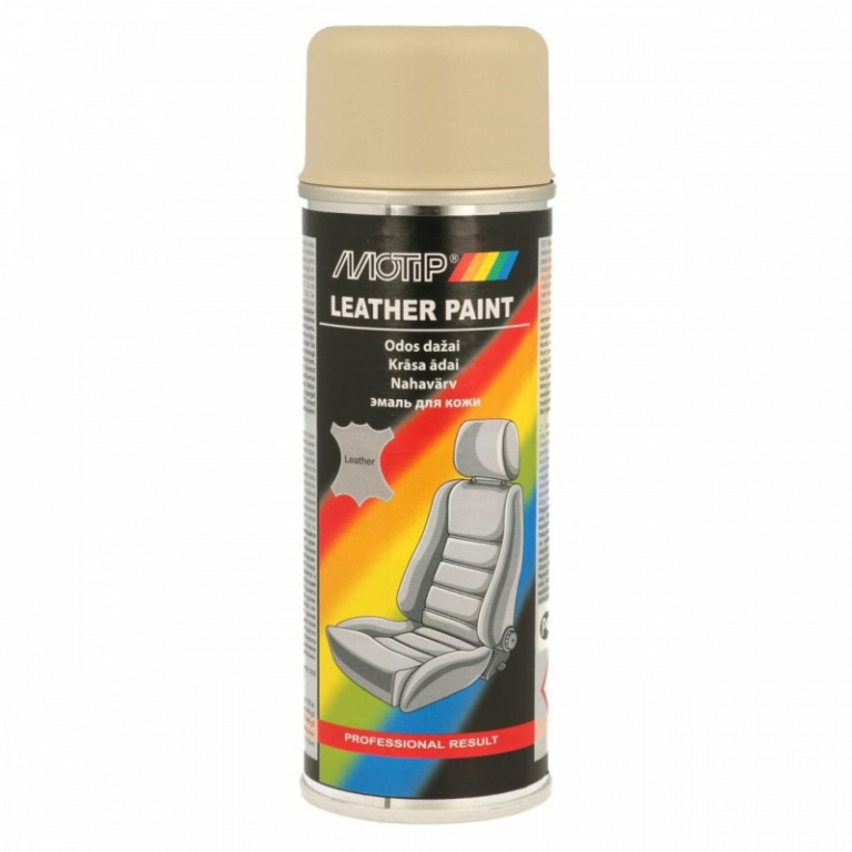 Spray Vopsea Pentru Piele Bej 200 Ml Motip 382433