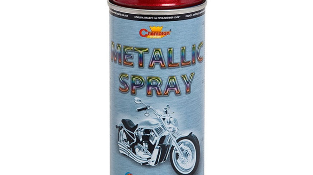 Spray Vopsea Profesional Champion Color Ral Rosu Metalizat 400ML TCT-4909