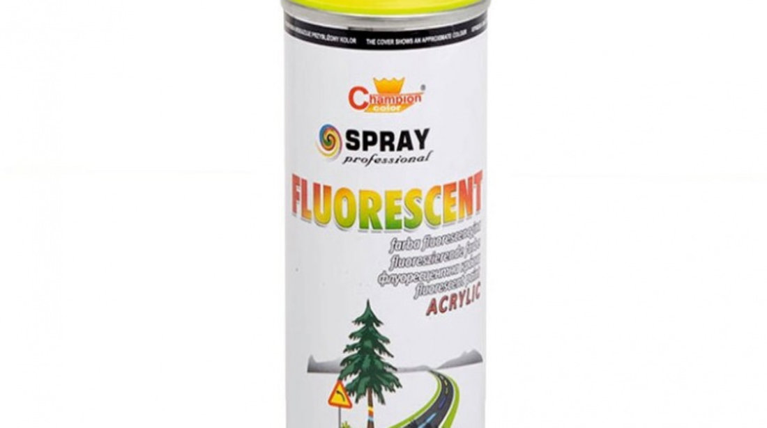 Spray Vopsea Profesional Champion Galben Fluorescent 400ML TCT-4927