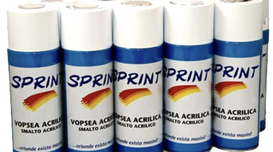 Sprint Spray Vopsea Negru Bari Plastic 4511