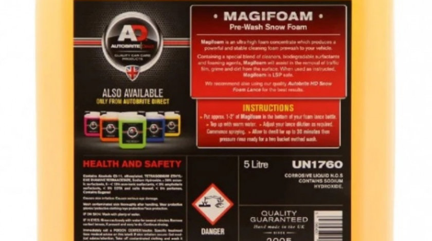 Spuma Prespalare Auto Autobrite Direct Magifoam 5L AD-MF5L