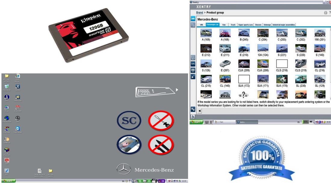 SSD pentru diagnoza cu Mercedes Star C3 DAS XENTRY 09 2014