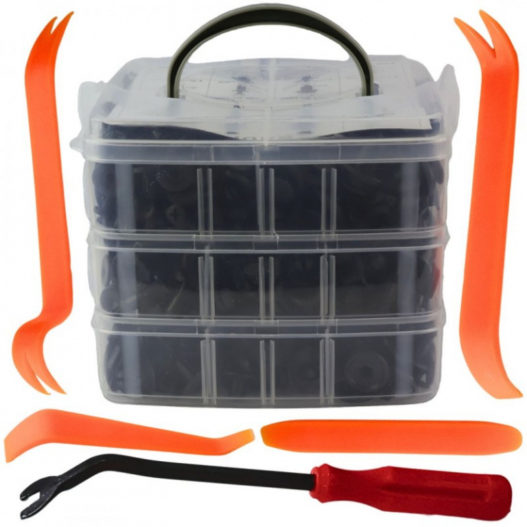 ST1520 Set de 620 de Cleme din Plastic + 5 unelte, SelTech
