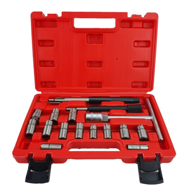 ST3097 Freze pentru curatat orificiu injectoare 17 piese, SelTech