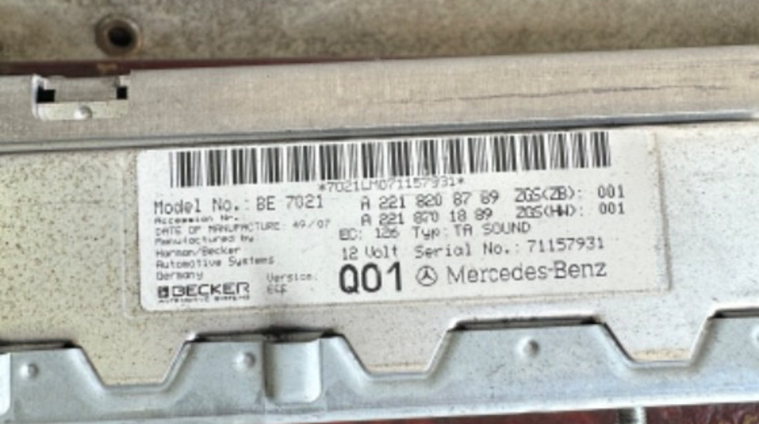 Stație sunet, amplificator Harman Mercedes s class w221