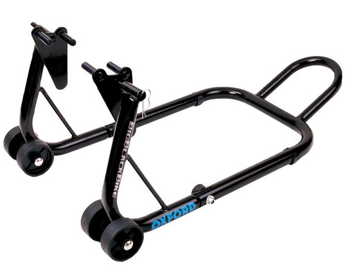 Stand Roata Moto Fata Oxford Big Black Bike Black Front Paddock Stand Otel Negru SP822