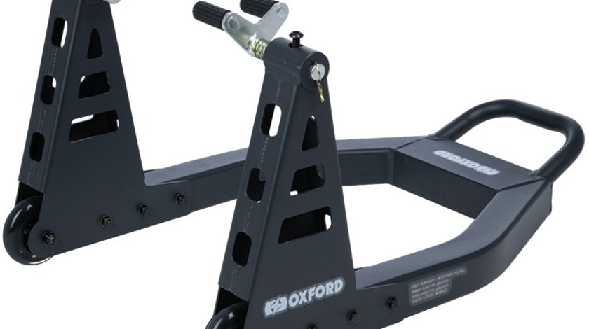 Stand Roata Moto Fata Oxford Zero-G Lite Aluminiu Negru OX285