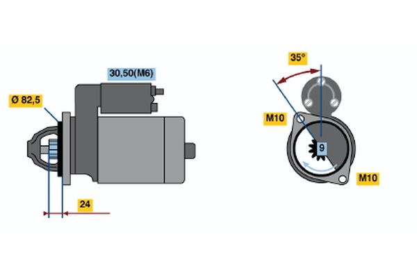Starter (0001109042 BOSCH)