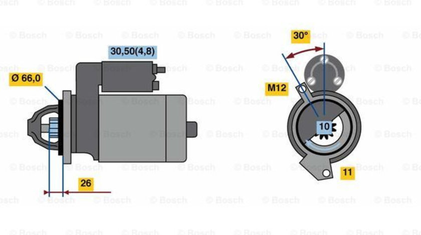 Starter (0001138019 BOSCH) AUDI