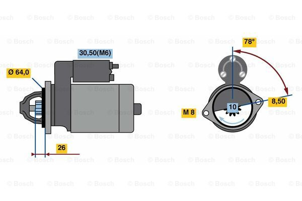 Starter (0001138029 BOSCH)