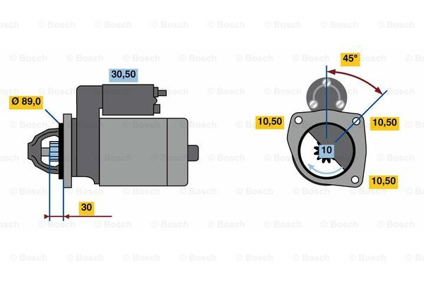 Starter (0001263020 BOSCH)