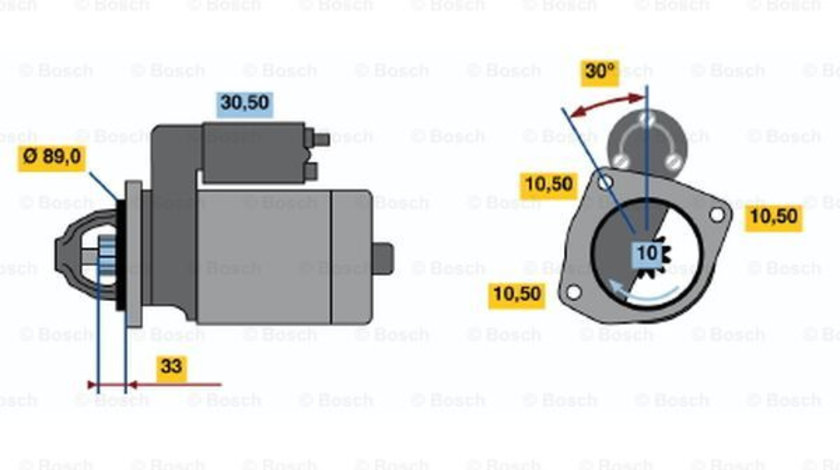 Starter (0001362100 BOSCH) NISSAN