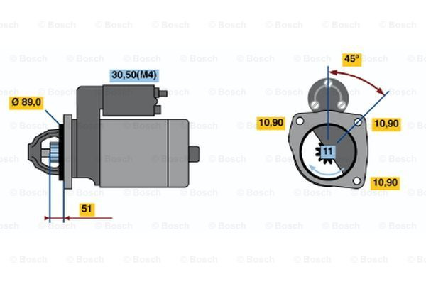 Starter (0001368015 BOSCH)