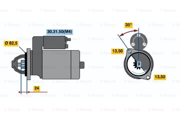 Starter (0001368080 BOSCH)
