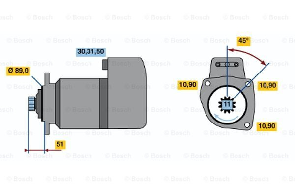 Starter (0001417023 BOSCH)
