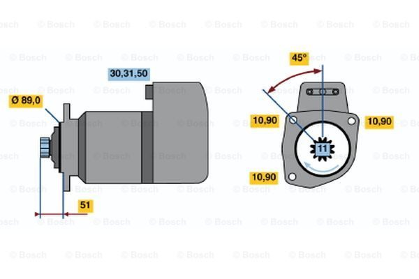 Starter (0001417025 BOSCH)