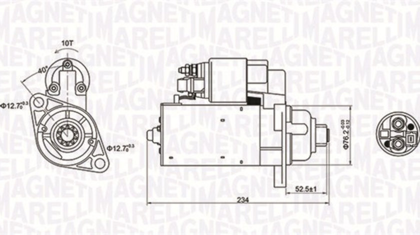 Starter (063721200010 MAGNETI MARELLI) SEAT,SKODA